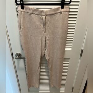 H&M Textured Cream Cropped Pants